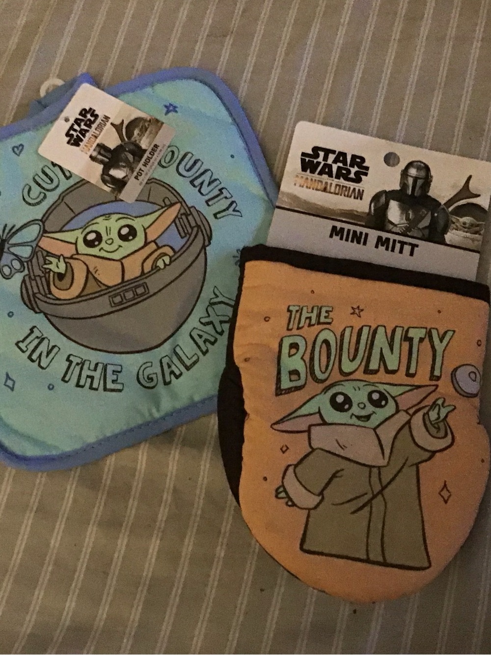 Star Wars Baby Yoda Green Blue Pot Holder